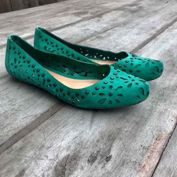 The cutest turquoise flats ever! - Picture 3 of 5